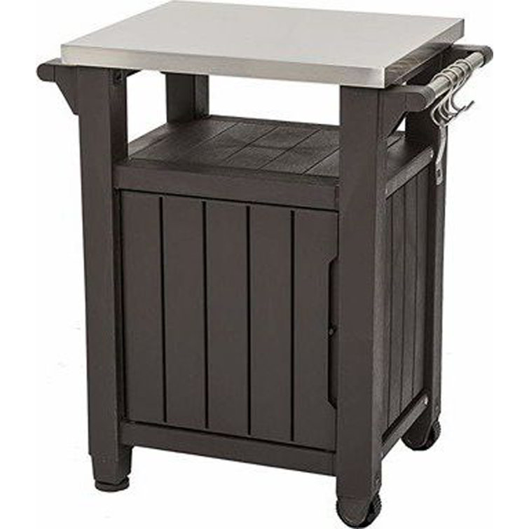 Keter Unity BBQ Side Table Brown Wayfair.co.uk